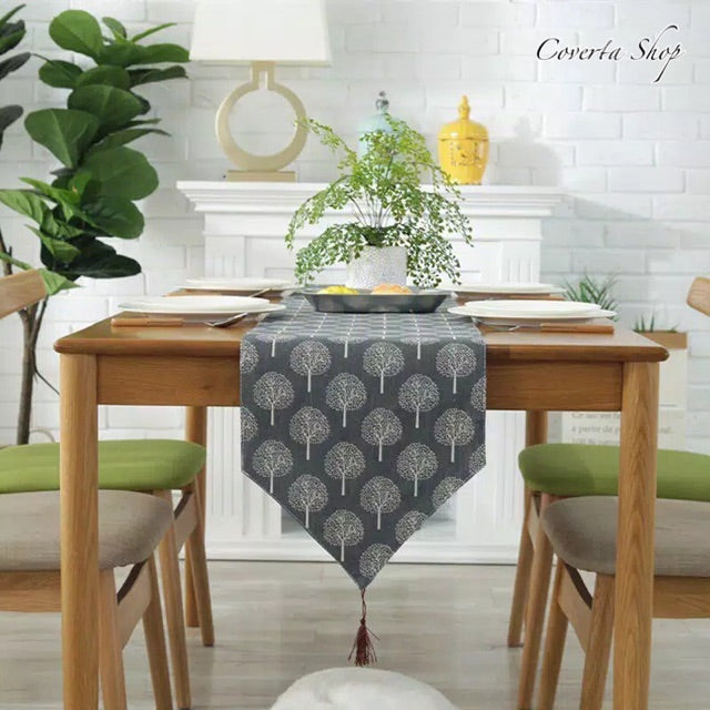 Table Runner - Bed Runner - Taplak Meja - Japan Tree 32x180cm