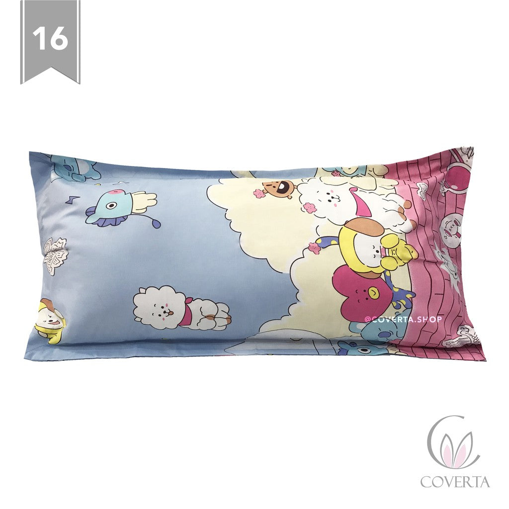 Sarung Bantal Cinta Katun - Motif 50x95cm