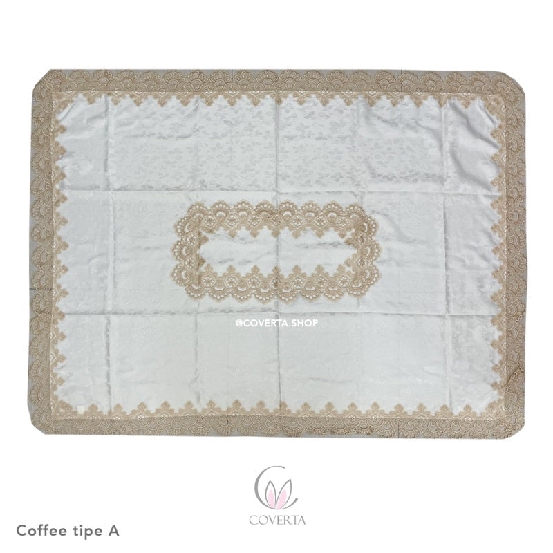 Taplak Meja Makan Bordir Segi 150x220cm (6-8kursi) (Sarung Kursi tidak termasuk)
