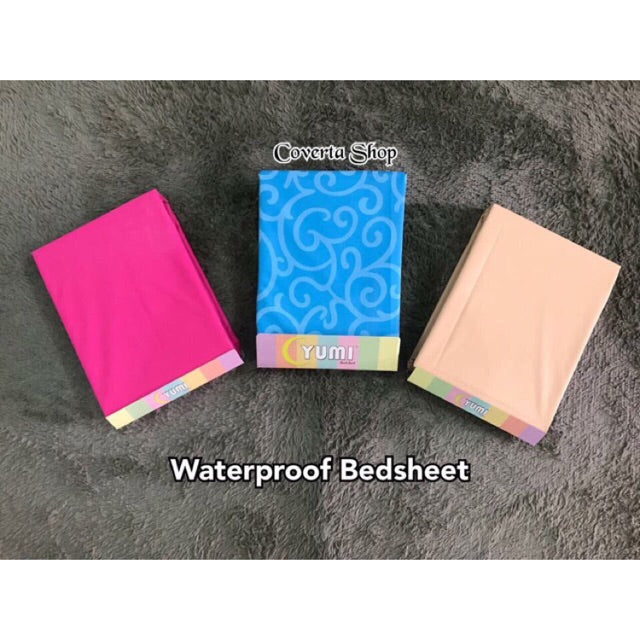 Sprei Waterproof Anti Air Size 160/180/200x200x30cm Set Sarung Bantal