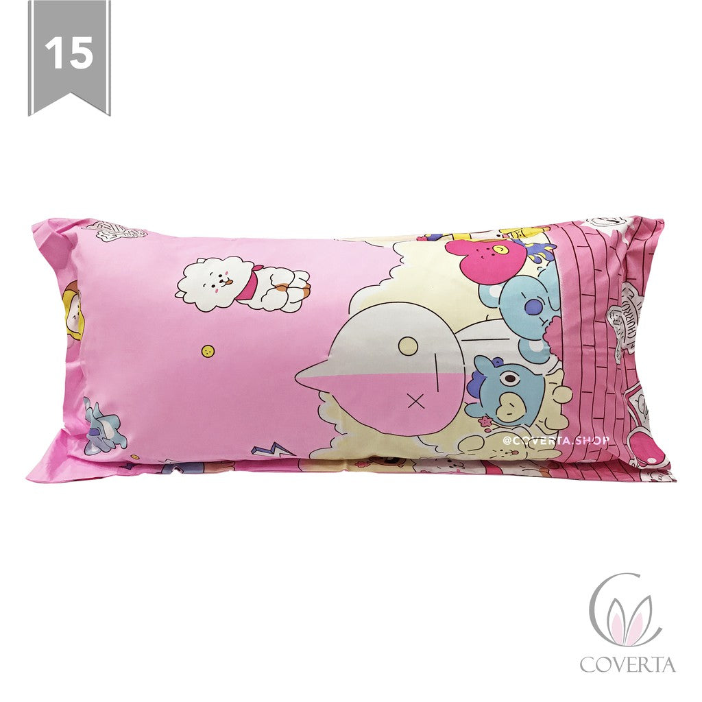 Sarung Bantal Cinta Katun - Motif 50x95cm