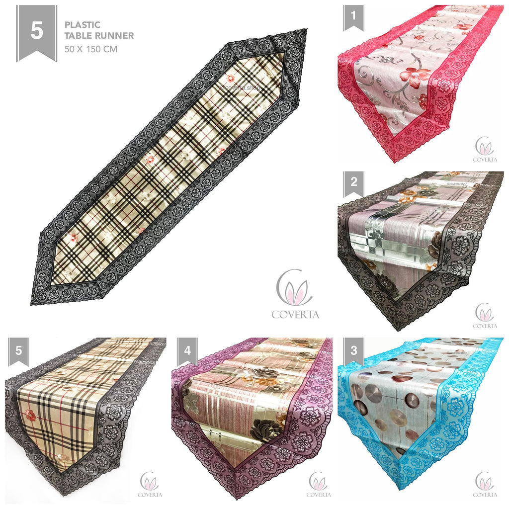 Table Runner Plastik Waterproof 50x150cm