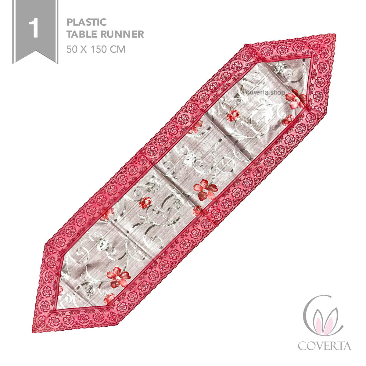 Table Runner Plastik Waterproof 50x150cm