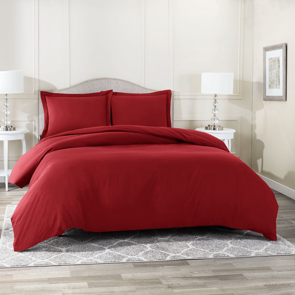 Sarung Duvet - Quilt Cover CVC Cotton Polos Warna / Kombinasi Warna