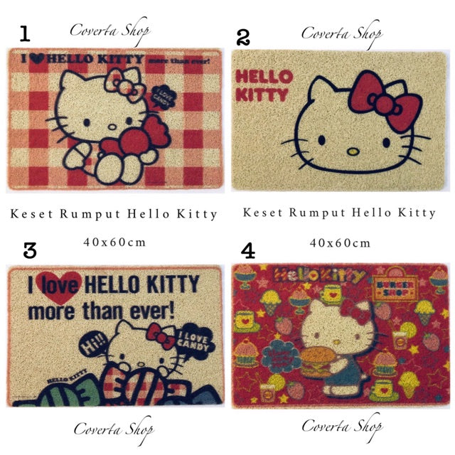 Keset Bihun  - Keset Welcome - Keset Rumput Hello Kitty 40x60cm