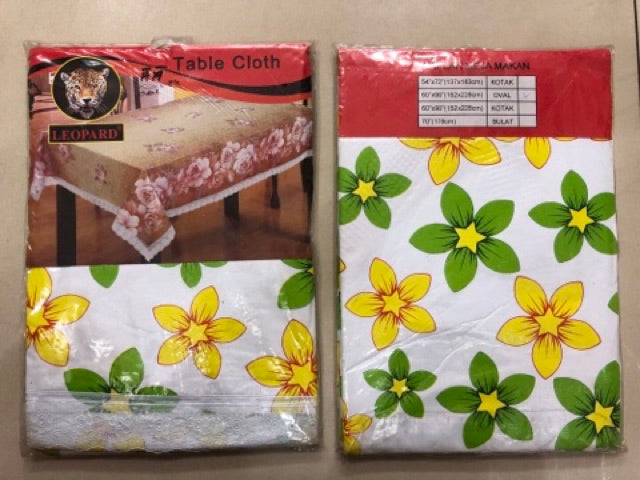 Taplak Meja Makan Oval Waterproof 152x228cm