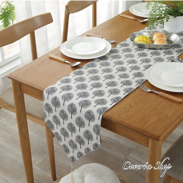Table Runner - Bed Runner - Taplak Meja - Japan Tree 32x180cm