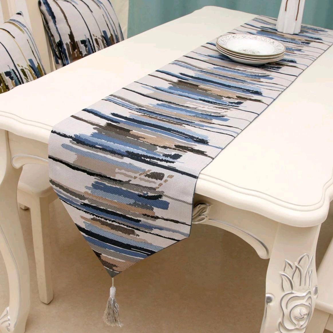 Table Runner / Taplak Meja Tamu Panjang / Taplak Meja Makan Tenun Linen