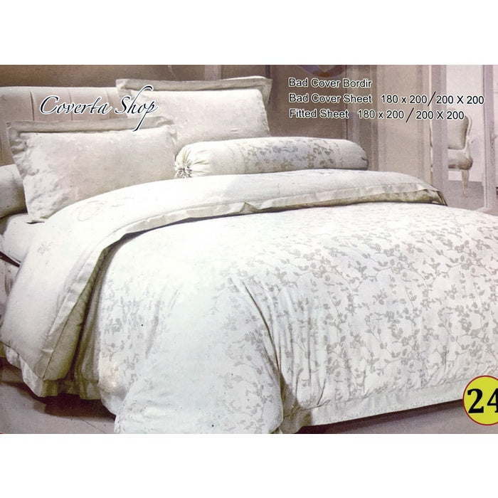 BedCover Set Pengantin / Wedding - Jacquard  - King Size 180x200x40cm