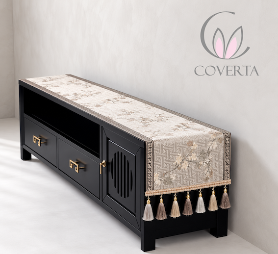 Table Runner Imlek Ming Collection | Taplak Meja Makan Panjang Motif Sincia