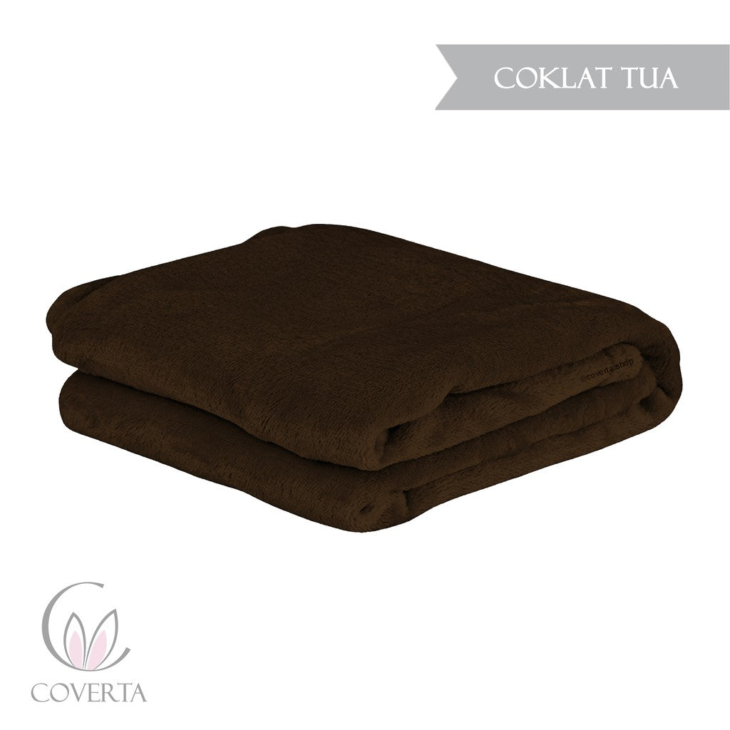 Selimut Polos Hotel Bulu Halus 150x200cm