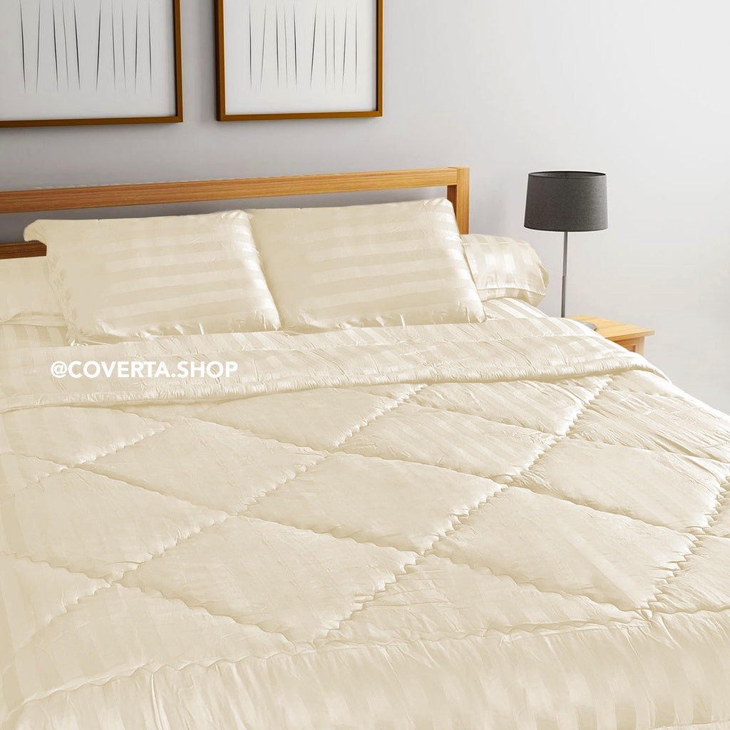 Bed Cover Set Hotel Dobby 400TC 160x200 / 180x200 / 200x200