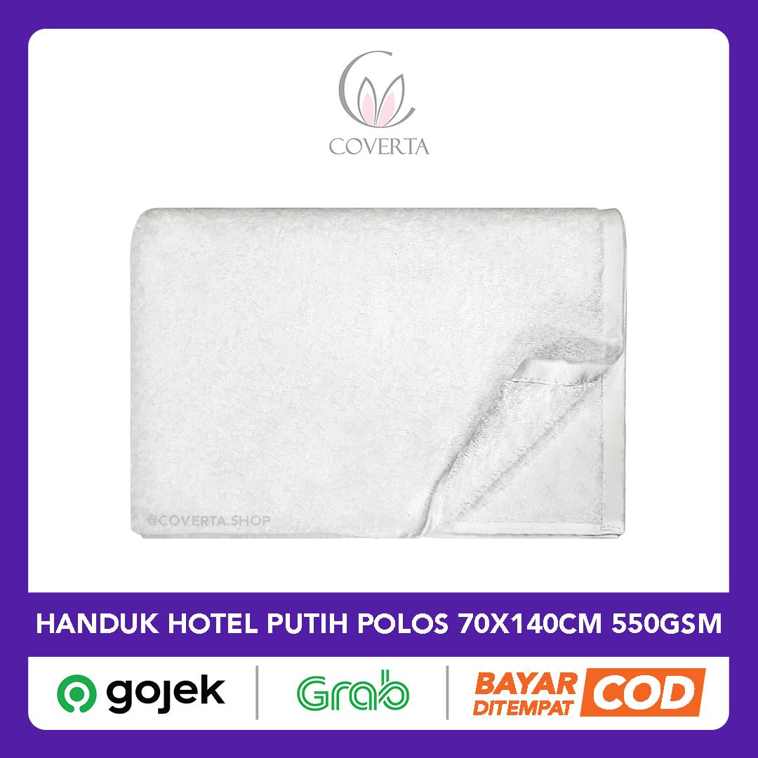 Handuk Hotel PUTIH POLOS Natural 70x140cm - 550 GSM