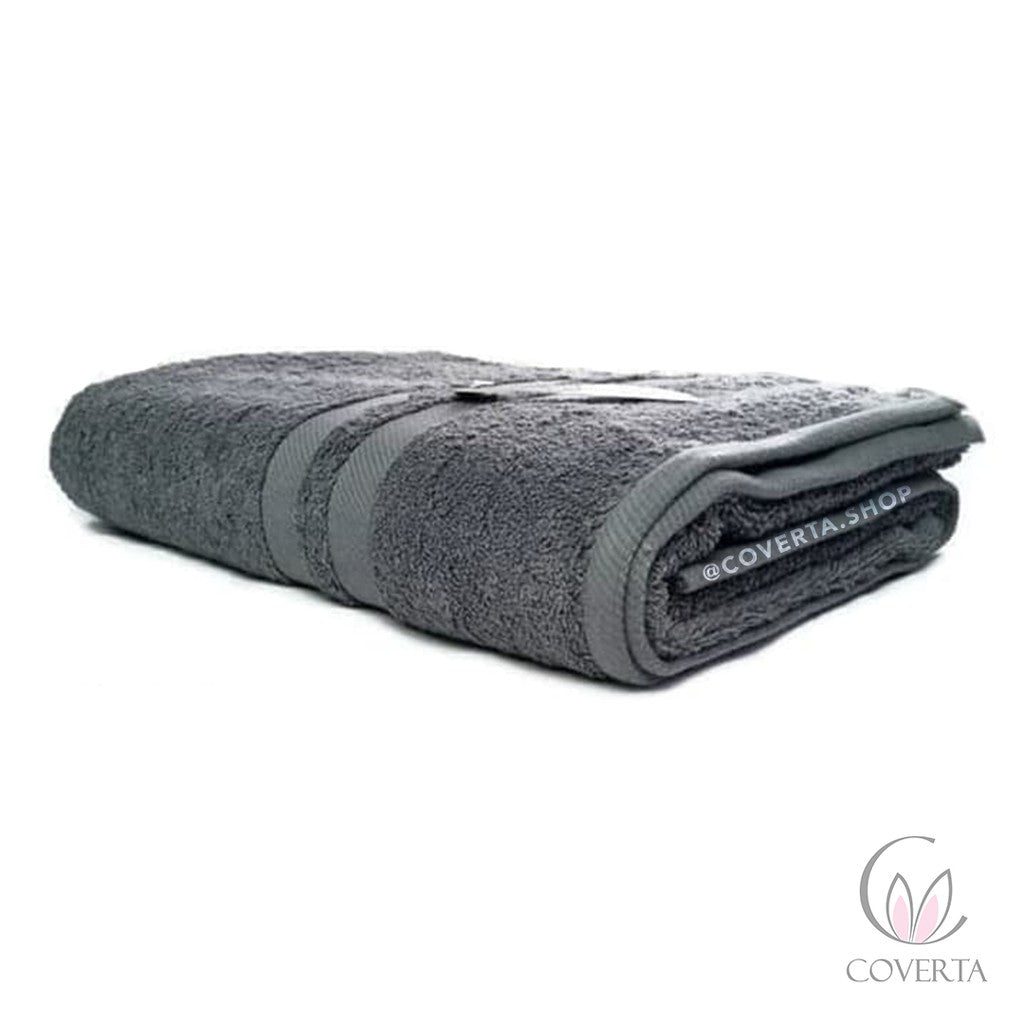 Handuk Mandi Hotel Polos Natural 70x140 Cm - Abu Abu