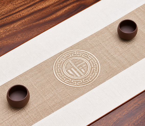Table Runner Zen Coverta | Taplak Meja Makan Panjang Dekorasi Imlek