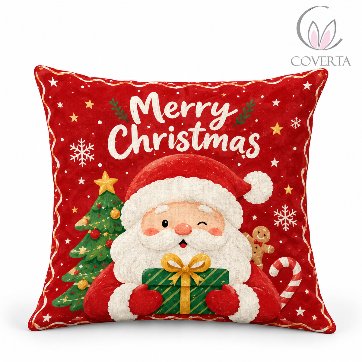 Sarung Bantal Sofa Natal Christmas | Sarung Bantal Hias Dekorasi Natal 45x45cm
