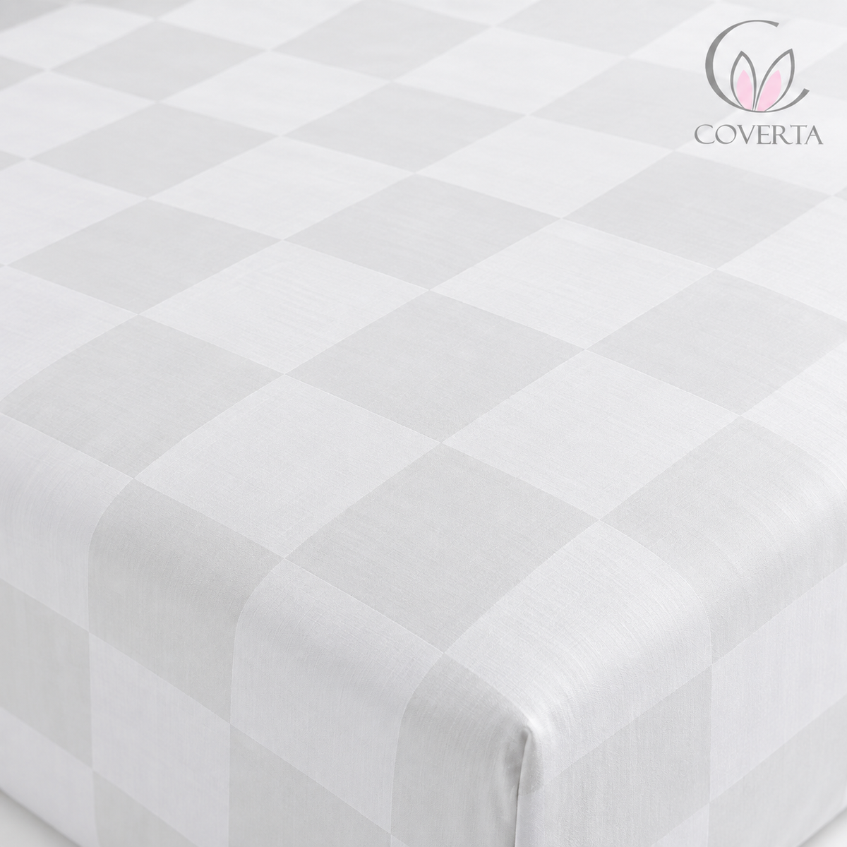 Sprei Hotel Katun Dobby 300TC | Seprei Premium Putih Salur 90/100/120x200x40cm