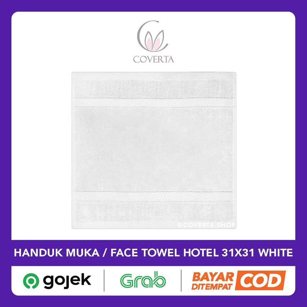 HANDUK MUKA HOTEL | TOWEL HOTEL | FACE TOWEL 31X31cm