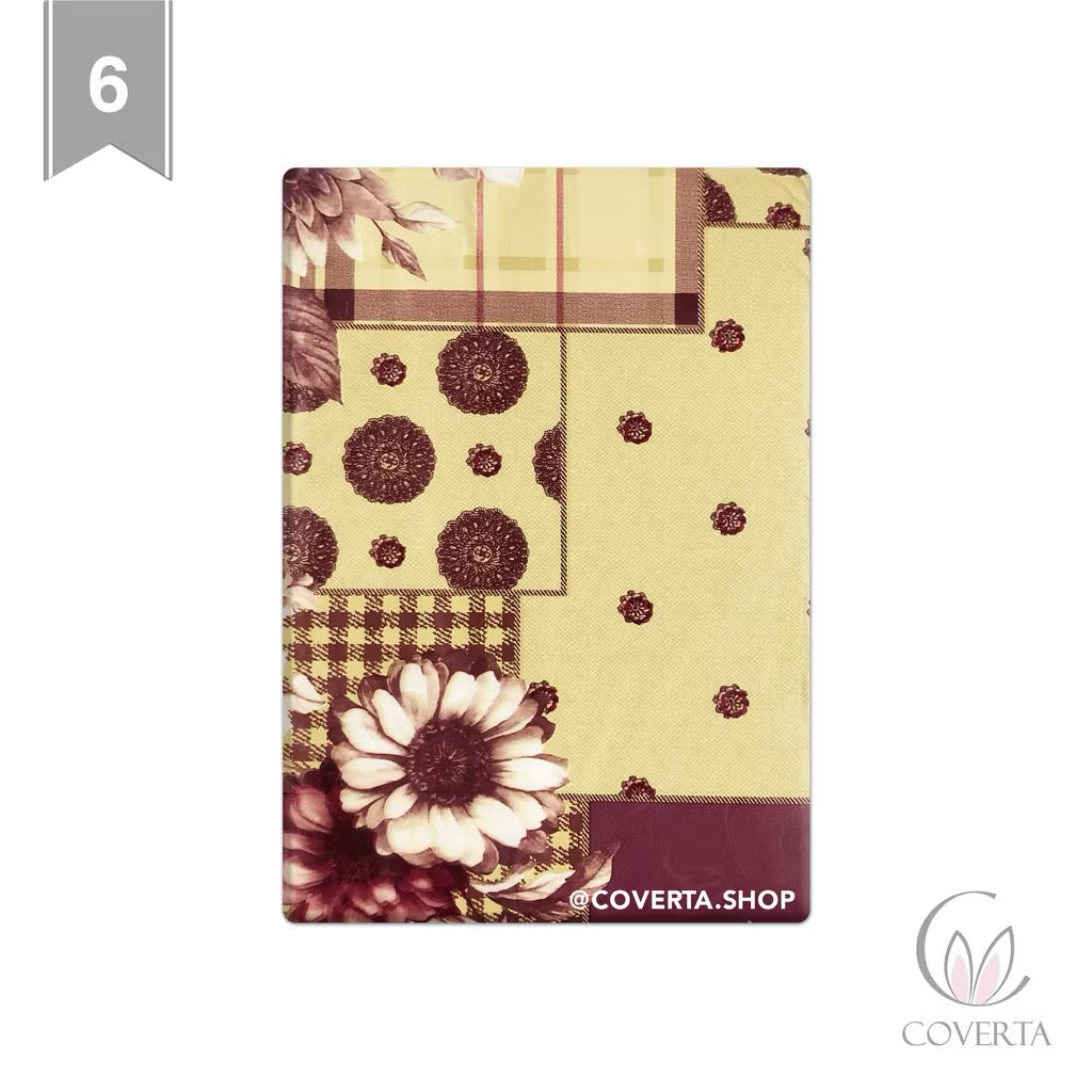 Taplak Meja Makan Motif Plastik Renda Oval 152x229cm