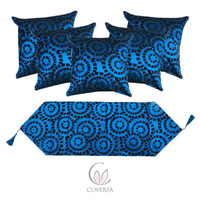 Sarung Bantal Kursi Sofa Set - 50x50cm - (isi 5 pc sarung + 1 taplak)