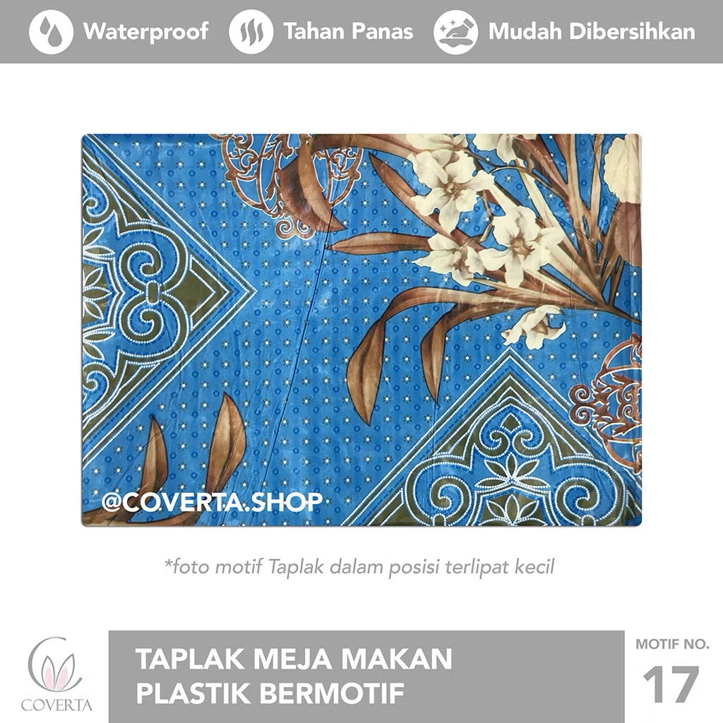 Taplak Meja Makan Waterproof OVAL Aesthetic Anti Air