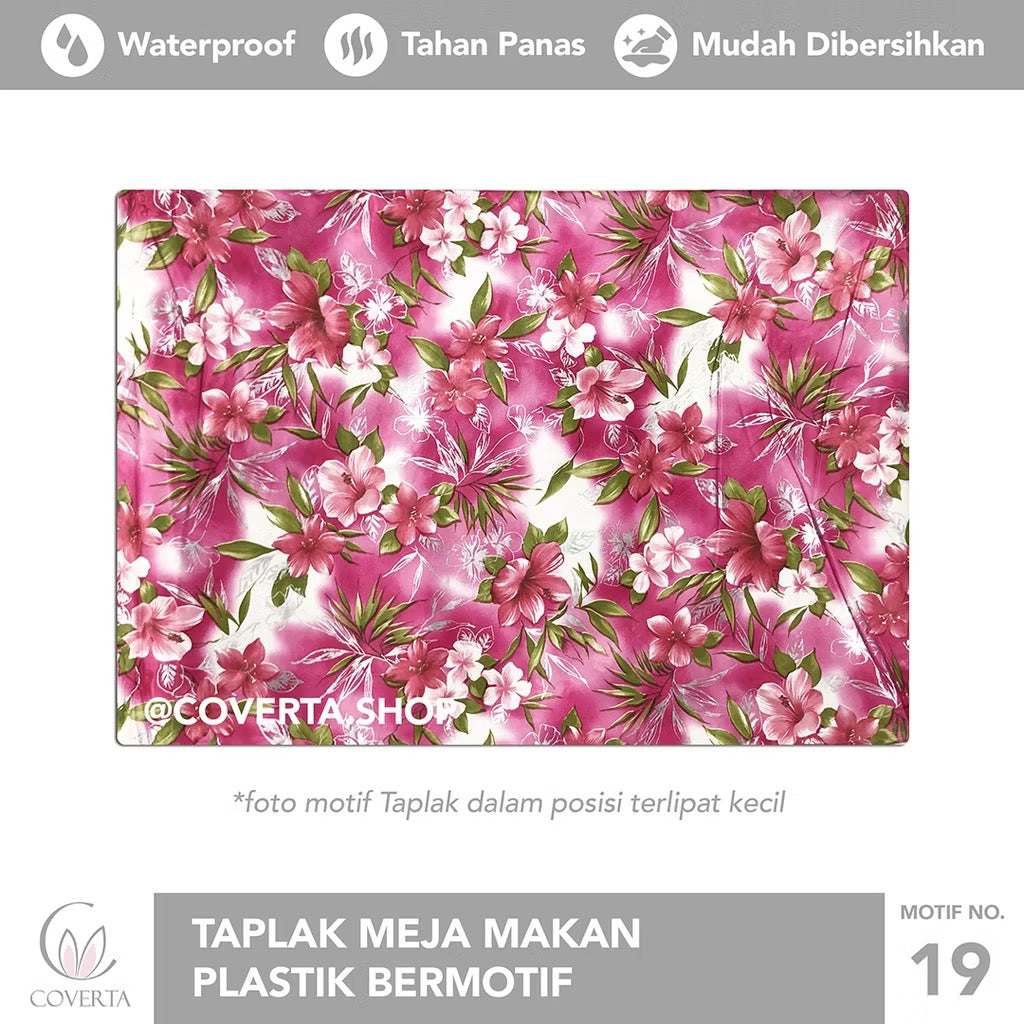 Taplak Meja Makan Oval Waterproof 152x228cm