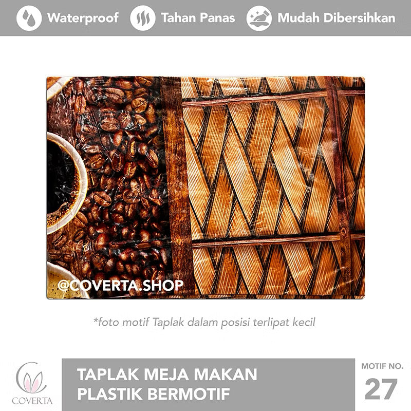 Taplak Meja Makan Oval Waterproof 152x228cm