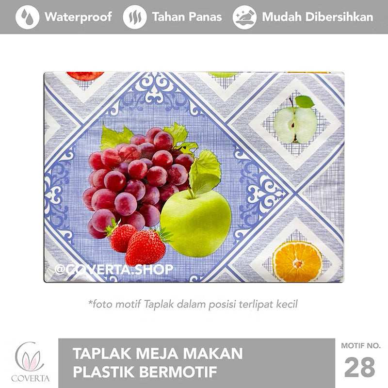 Taplak Meja Makan Oval Waterproof 152x228cm