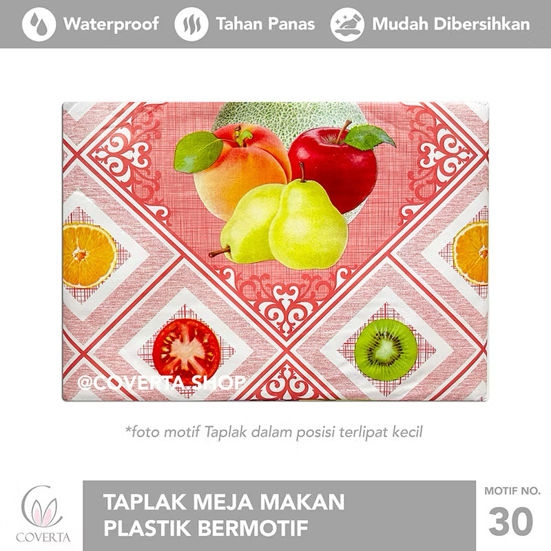 Taplak Meja Makan Oval Waterproof 152x228cm