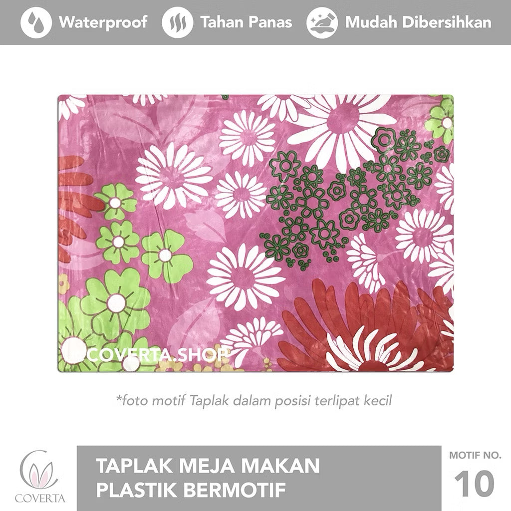 Taplak Meja Makan Oval Waterproof 152x228cm