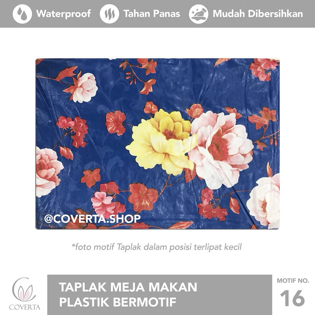 Taplak Meja Makan Oval Waterproof 152x228cm