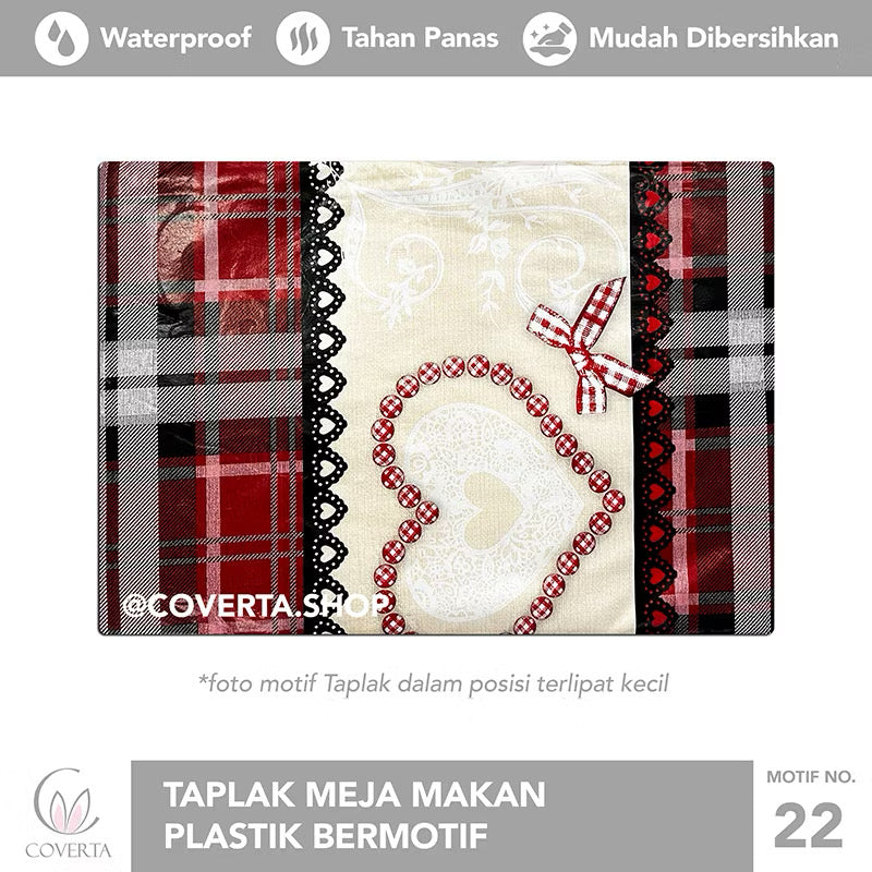 Taplak Meja Makan Oval Waterproof 152x228cm
