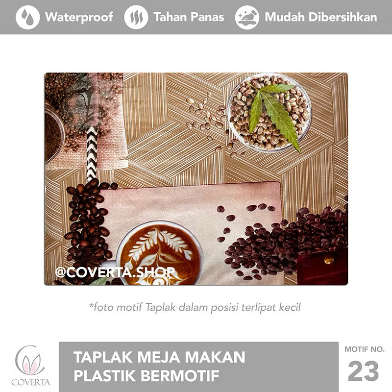 Taplak Meja Makan Oval Waterproof 152x228cm