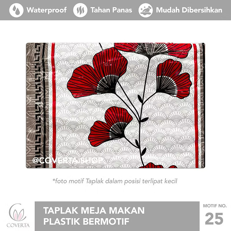 Taplak Meja Makan Waterproof OVAL Aesthetic Anti Air