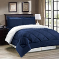 Bed Cover Set Polos Hotel - Kombinasi Warna - 160/180/200x200x30cm