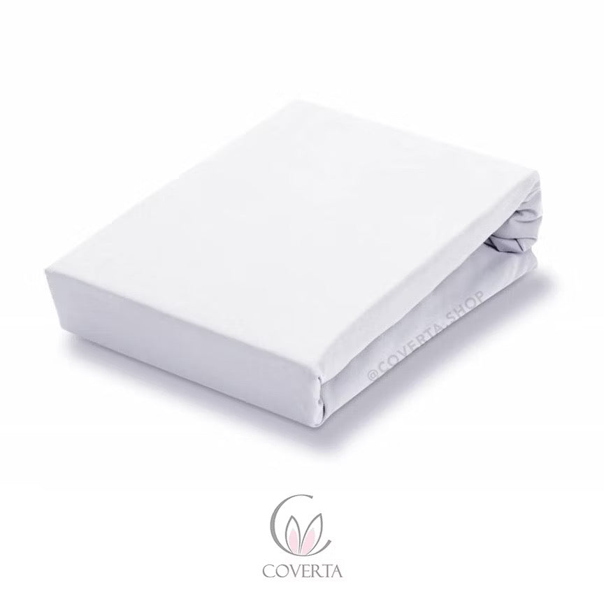 Sprei Hotel Katun Polos Broken White Salur | Seprai Kasur Minimalis 90/100/120x200x30cm