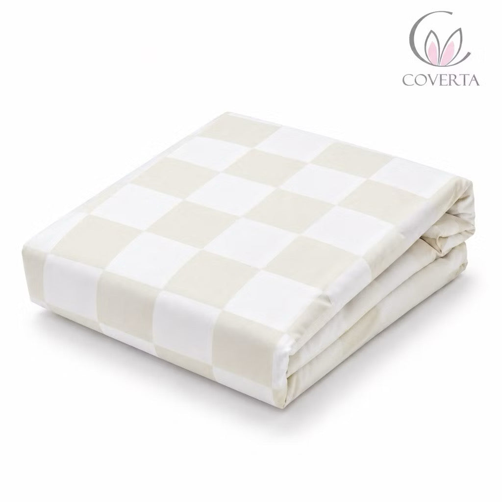 Sprei Hotel Katun Polos Broken White Salur | Seprai Kasur Minimalis 90/100/120x200x40cm