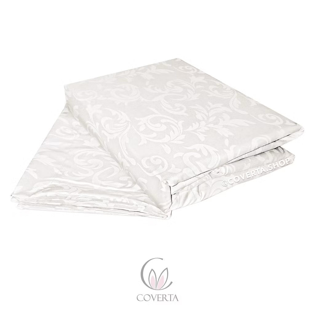 Sprei Hotel Katun Polos Broken White Salur | Seprai Kasur Minimalis 160/180/200x200x30cm