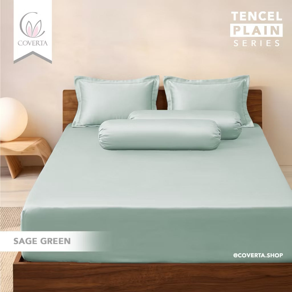 Sprei TENCEL 60s Polos Premium - Sprei Hotel Mewah Adem Lembut | Seprai TENCEL Plain Series
