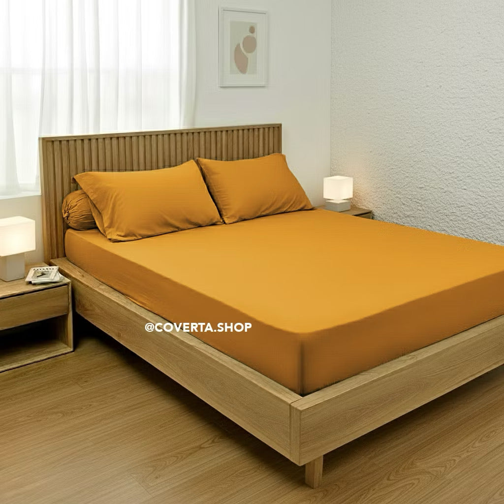 Sprei Polos Aneka Warna Katun 160/180/200x200x40cm