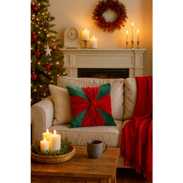 Sarung Bantal Sofa Christmas Dekorasi Natal Ruang Tamu 45X45CM