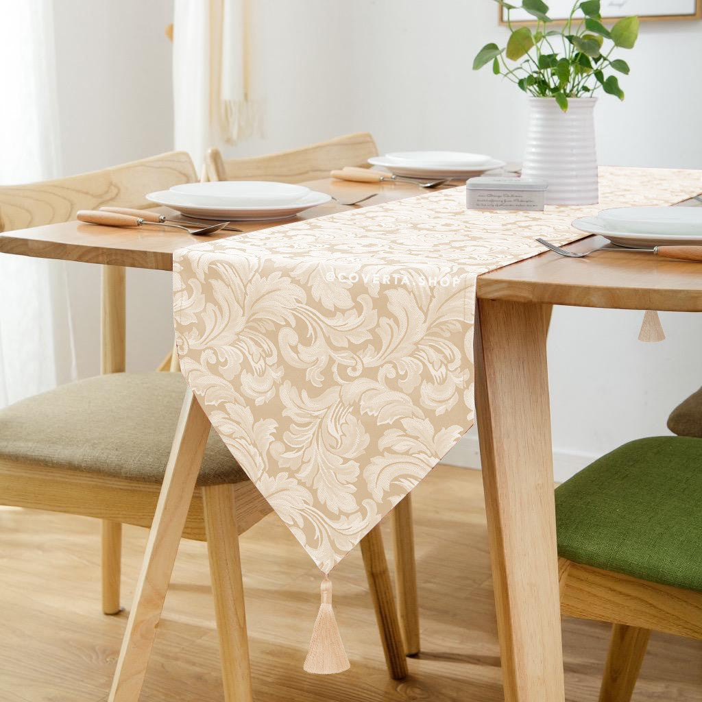 Table Runner / Bed Runner - Taplak Panjang - Jacquard - 33x180cm