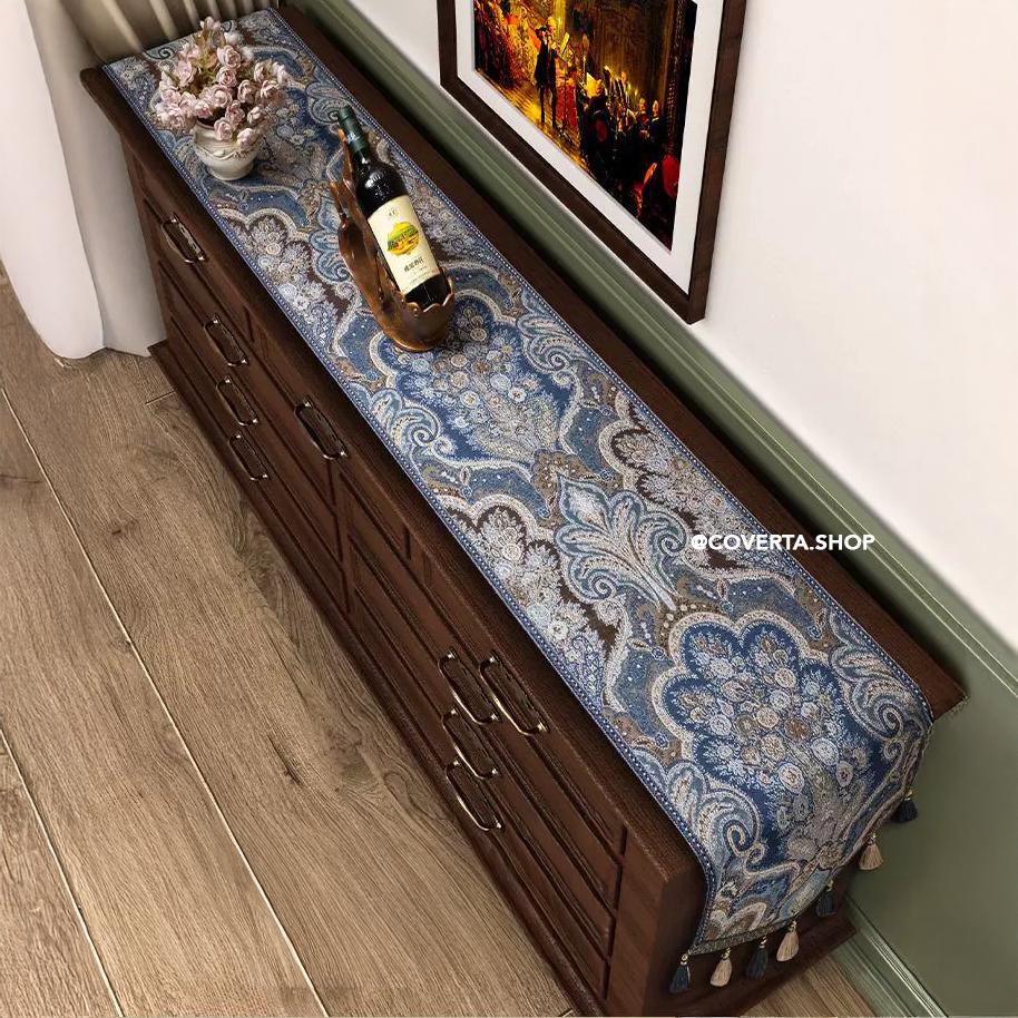 Table Runner Aladdin Classic Luxury | Taplak Meja Panjang Motif Klasik