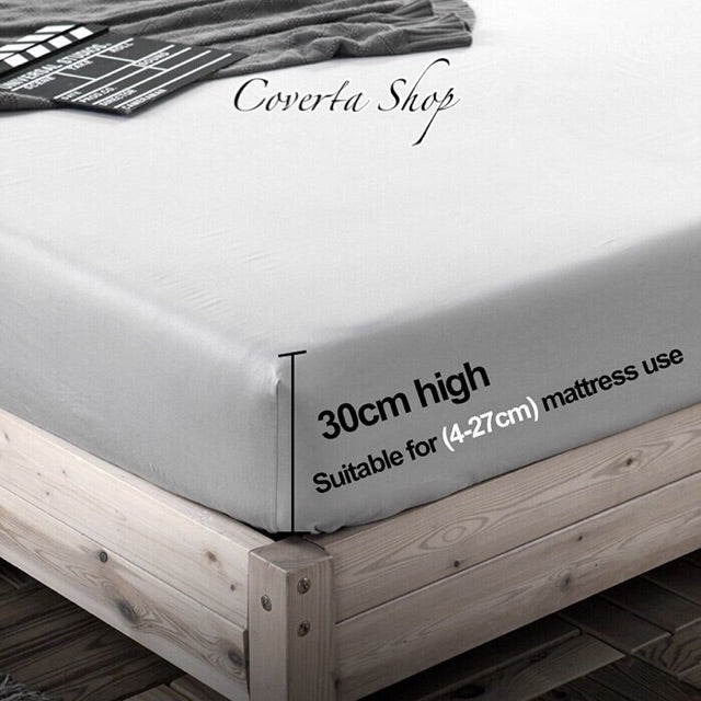 Sprei Hotel Polos Warna Katun 160/180/200x200x30cm
