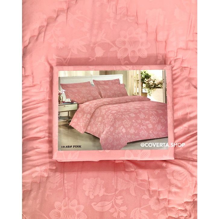 BedCover Set Polos Emboss Queen Size 160x200x30cm