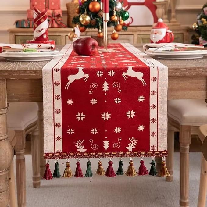 Table Runner Natal Premium Series | Taplak Meja Dekorasi Natal Christmas Ornament