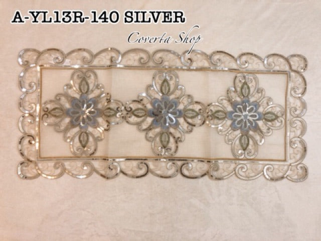 Taplak Meja Tamu Bordir 40x85cm (A-YL13R-140 SEGI)