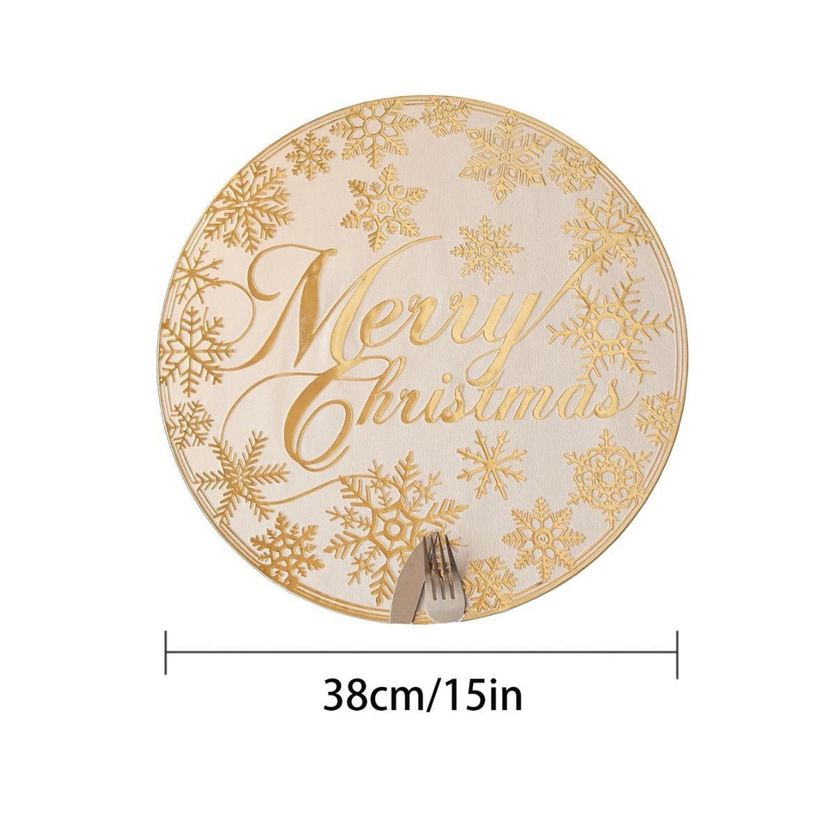 Alas Meja Natal Merry Christmas Premium | Placemat Natal Aksesori Meja Xmas