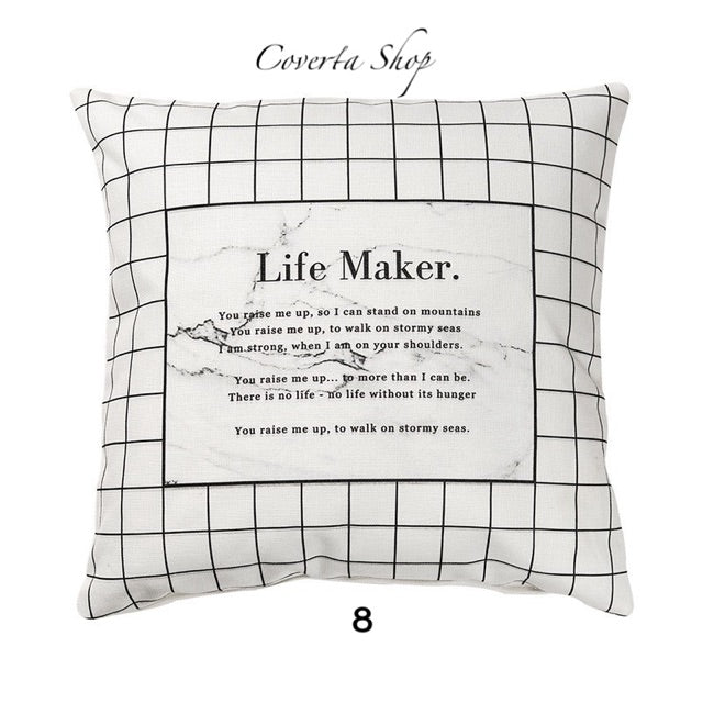 Sarung Bantal Kursi Sofa Minimalis Scandinavian 45x45cm