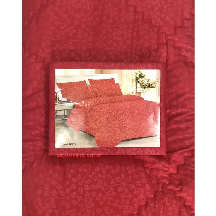 BedCover Set Polos Emboss Queen Size 160x200x30cm